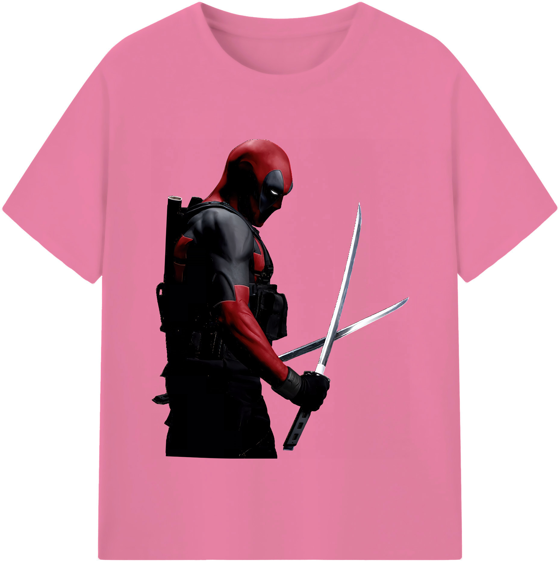 （画像用） Deadpool デッドプール 綿100％半袖Tシャツ（フロントプリント）